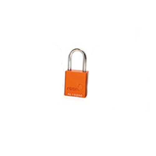 Reece Safety AL38ORJM 1-1/2" Aluminum Safety Padlock, 1-1/2" Steel Shackle, Master and Differ, Orange