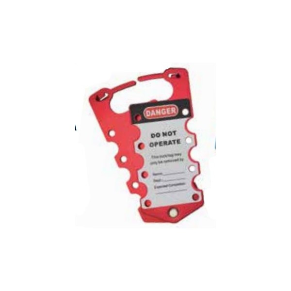Reece Safety ALH1-R Aluminium Lockout Tag Hasp, Red