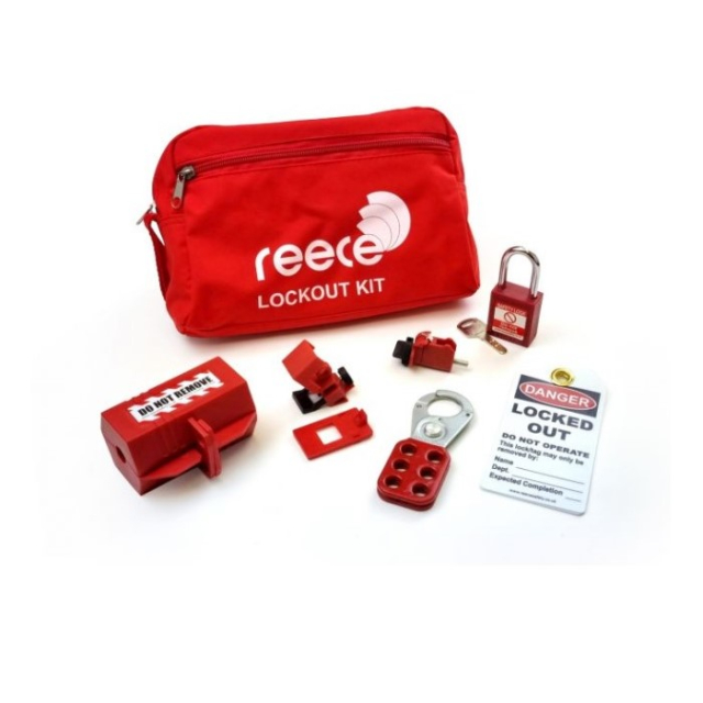 Buy Lockout Kits Reece Safety LOCKKIT01 Starter Lockout/Tagout Kit at