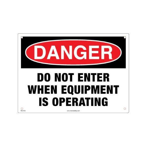 Reece Safety RLS103 Danger - Do Not Enter 10" x 14" Sign
