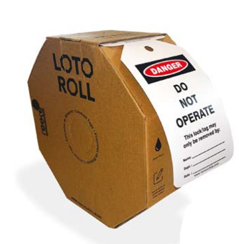 Reece Safety TAG-ROLL1 Roll of 100 Lockout Tags with Inscription "Danger Do not operate"