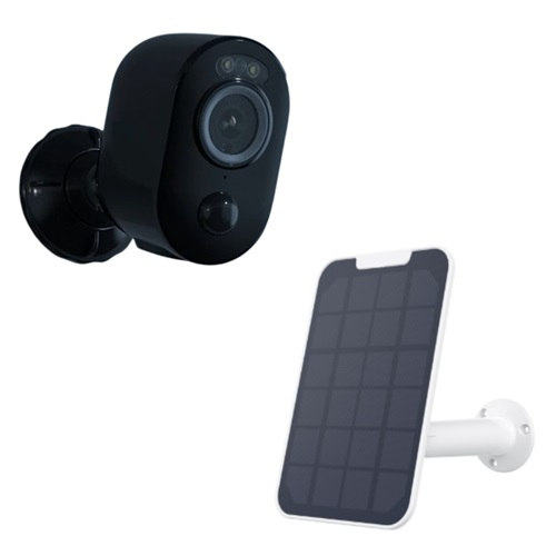 Reolink Argus 3 Pro (5MP, Black) + Solar Panel (White) Argus 3 Pro 2K Wireless Spotlight Security Camera in Black with Black Solar Panel (3W)