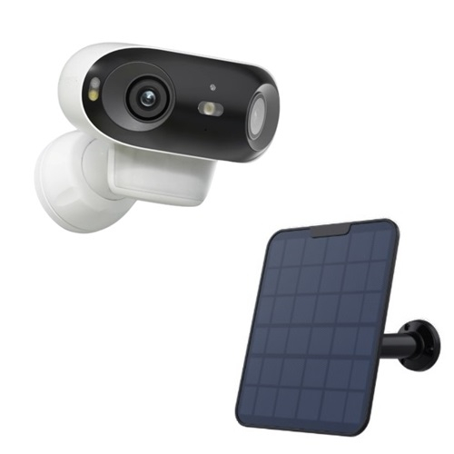 Reolink Argus 4 + Reolink Solar Panel 2 (Black) Argus 4 Pro 4K Ultra High Definition Wi-Fi Security Camera with Standard Night Color Vision, Black Solar Panel (6W)
