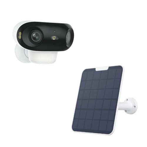 Reolink Argus 4 Pro + Reolink Solar Panel 2 (White) Argus 4 Pro 4K Ultra High Definition Wi-Fi Security Camera with ColorX True Full-Color Night Vision, White Solar Panel (6W)