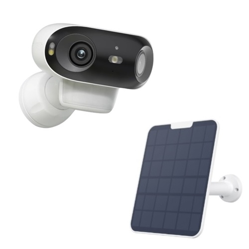 Reolink Argus 4 + Reolink Solar Panel 2 (White) Argus 4 Pro 4K Ultra High Definition Wi-Fi Security Camera with Standard Night Color Vision, White Solar Panel (6W)