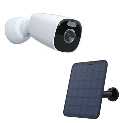 Reolink Argus Eco Ultra 1 Camera (W) + 1 Solar Panel 2 (B) Argus Eco Ultra Smart 4K Ultra High Definition Standalone WiFi Camera with Color Night Vision, Black Solar Panel (6W)