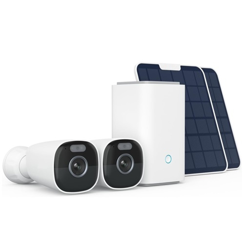 Reolink 2x Argus Eco Ultra + SP with Reolink Homehub (W) Wireless Security System with 2 Argus Eco Ultra 4K Wireless Standalone Cameras with White Solar Panel (6W)