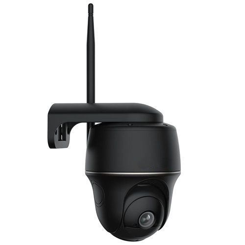 Reolink Argus PT 1-Pack (5MP, Black) Argus PT 2K+ Super High Definition Wireless Black Solar Battery Camera with Pan & Tilt
