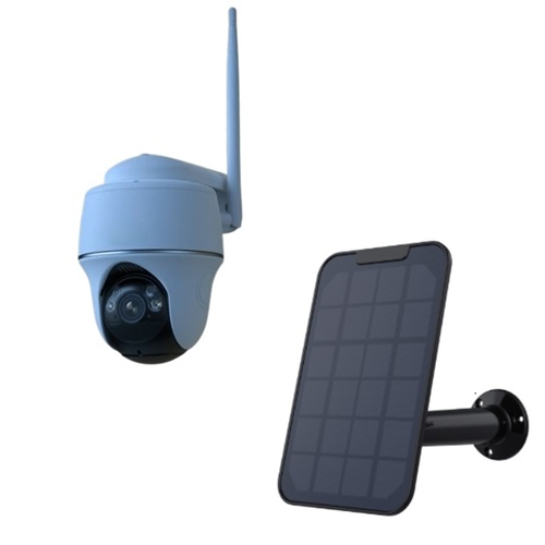 Reolink Argus PT (5MP, White) + Solar Panel (Black) Argus PT 2K+ Super High Definition Wireless White Solar Battery Camera with Pan & Tilt, Black Solar Panel (3W)