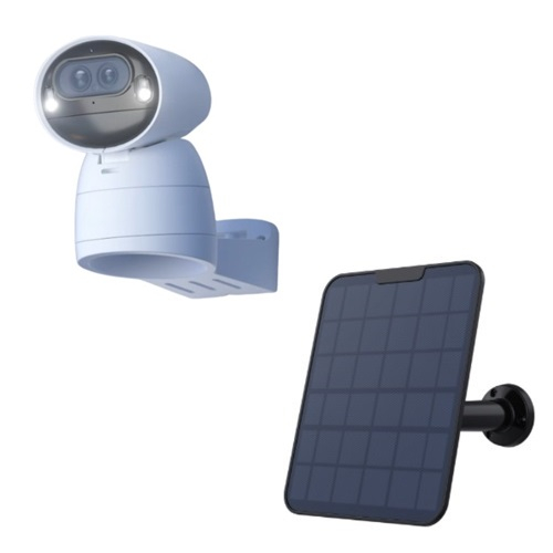 Reolink Argus Track + Solar Panel 2 (Black) Argus Track 4K Dual-Lens Wi-Fi Camera with Auto-Zoom Tracking, Black Solar Panel (6W)