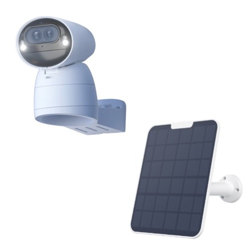 Reolink Argus Track + Solar Panel 2 (White) Argus Track 4K Dual-Lens Wi-Fi Camera with Auto-Zoom Tracking, White Solar Panel (6W)