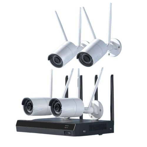 Reolink RLK12-500WB4 Standard Kit RLK12-500WB4 Smart 2K+ 5MP Wi-Fi Surveillance System with 24/7 Recording