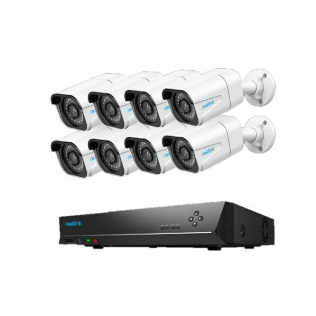 Reolink RLK16-800B8 1 Pack Security Camera System, Smart 24/7 Surveillance in 4K Ultra HD