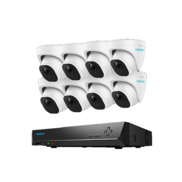 Reolink RLK16-800D8 1 Pack Security Camera System, 24/7 Protection in 4K Ultra HD with Smart Detection