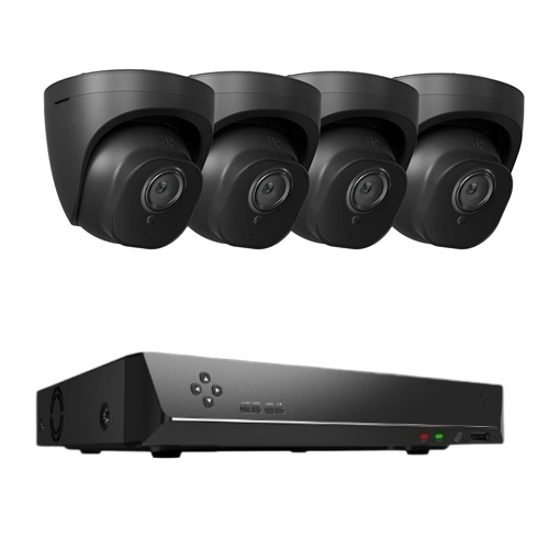Reolink RLK8-520D4-A Black Bundle RLK8-520D4-A 5MP Security Kit with Black Smart Person/Vehicle Detection Camera