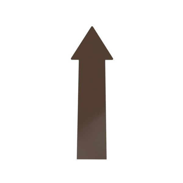 SafetyTac STA1010 Floor Sticker, 10"x3.5" Brown Arrow, Pack of 25