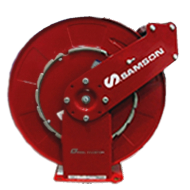 Samson Corporation 504250R HD Double Pedestal Arm Hose Reel 50' x 1/2", Red