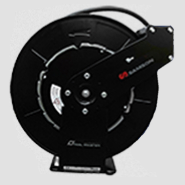 Samson Corporation 504350K HD Double Pedestal Arm Hose Reel 50' x 1/4", Black