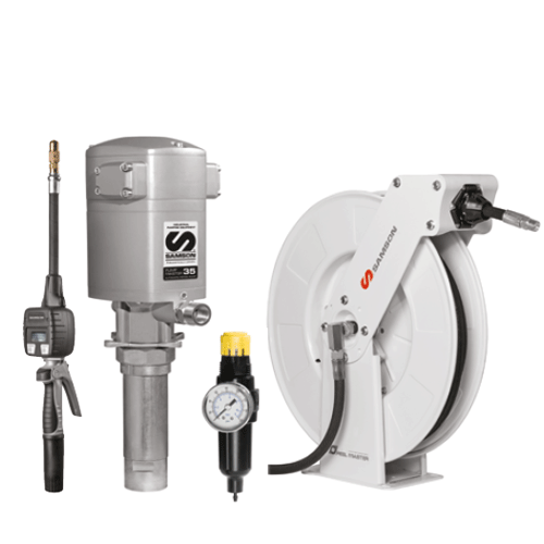 Samson Corporation 900441 PM35 5:1 Tankless Package, 504 Reel 50', EC8 Delivery Handle