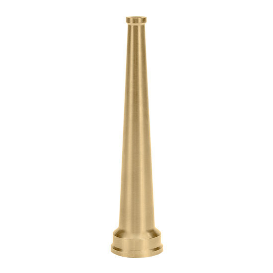 Seal Fast 1310760 2 in NPSH x 12 in Size Satin Brass Hose Pipes Nozzle