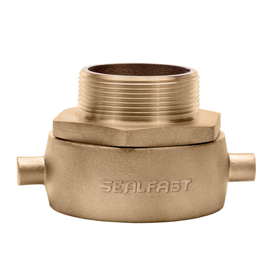 Seal Fast 1921520 1-1/2 in FNST x 1-1/2 in MNPT Brass Swivel Adapters Pin Lug Adapter Fitting