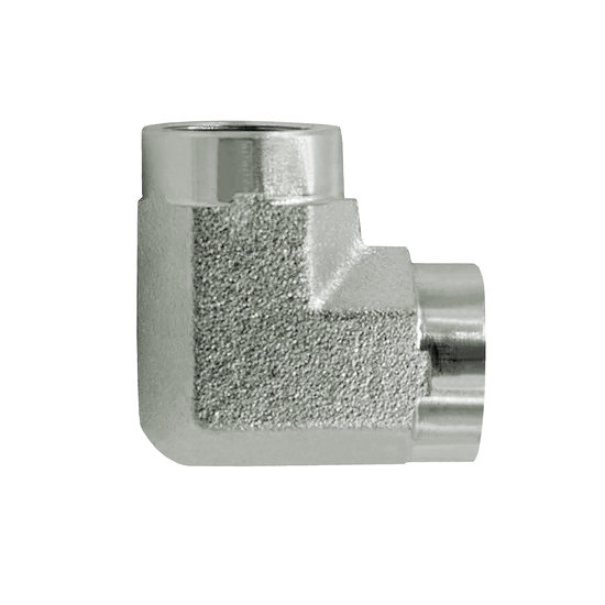 Seal Fast 5504-24-24 1-1/2 in T1 (NPTF) and 1-1/2 in T2 (NPTF) Carbon Steel Female NPTF X 90 Degree Female NPTF Pipe Adapter Fitting