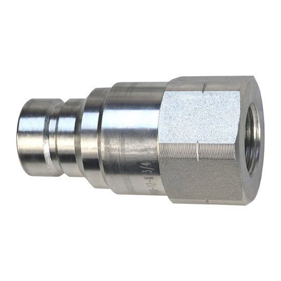 Seal Fast FFQD-16-M 2.95 in Overall Length Carbon Steel Flat Face Quick Connect Hydraulic Plug
