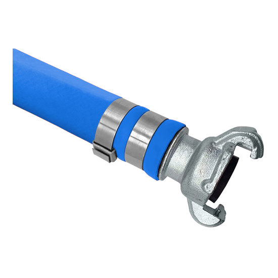 Seal Fast MPH100B50SFH100E/E 1 in Inner Diameter PVC/Rubber Blend Air Shield Pro Thermoplastic Hose Assemblies - Banded