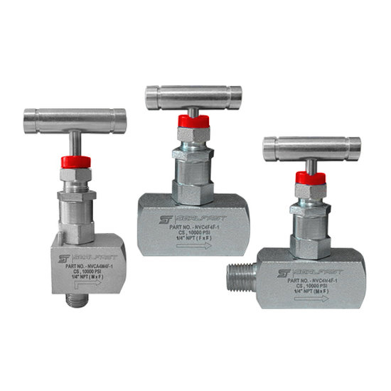 Seal Fast NVC12M12F-1 3/4 in Size M x F Style Carbon Steel 10000 PSI Full Size Needle Valve