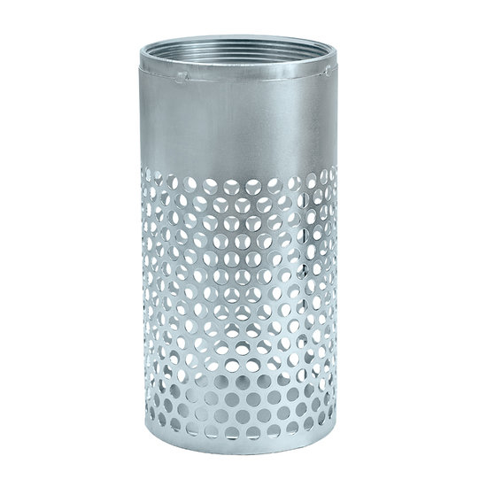 Seal Fast RS 60B 6 in Hose Size Cold Rolled Zinc Plated Steel Type RS Round Hole Long Strainer