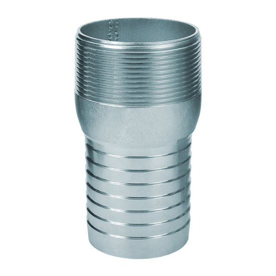 Seal Fast SF600SPBSP 6 in Size Zinc Plated Steel Male BSPT Combination Nipple Fitting