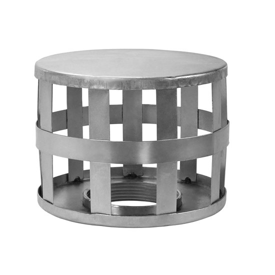 Seal Fast SH 100B 10 in Hose Size Cold Rolled Zinc Plated Type SH Square Hole Steel Strainer