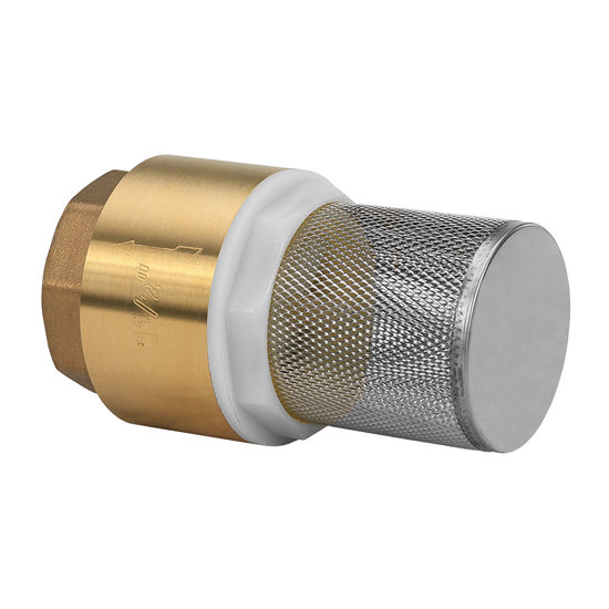 Seal Fast SLCVF400 4 in Size Brass Spring Loaded Check Valve with Filter