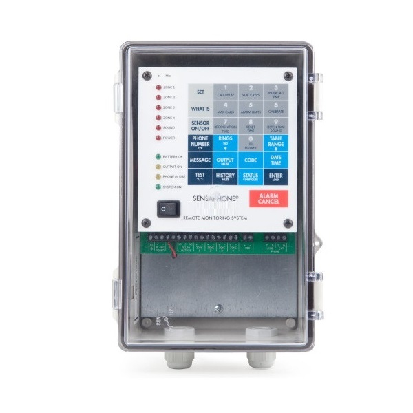 Sensaphone FGD-1400-CD Monitoring System with NEMA 4X Clear Door Enclosure, 4 Inputs