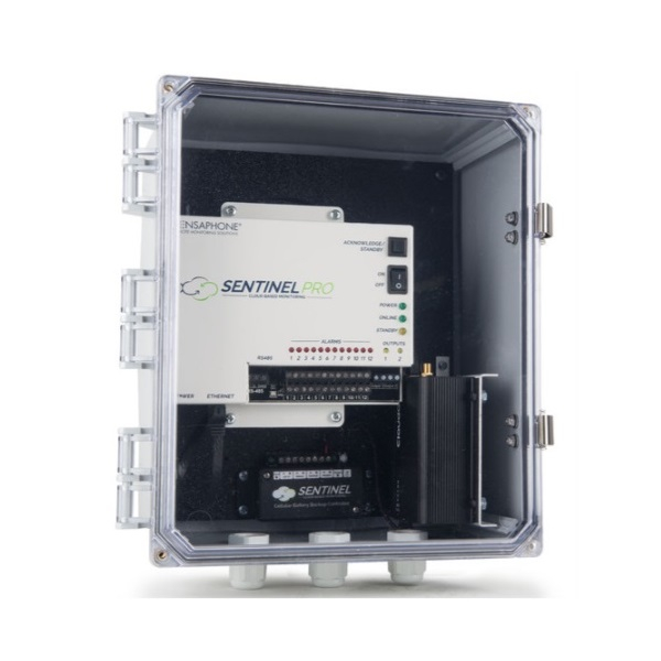 Sensaphone SCD-PRO-4GRWCD Rogers 4G Sentinel Pro Monitoring System with Cellular Modem, Clear Door