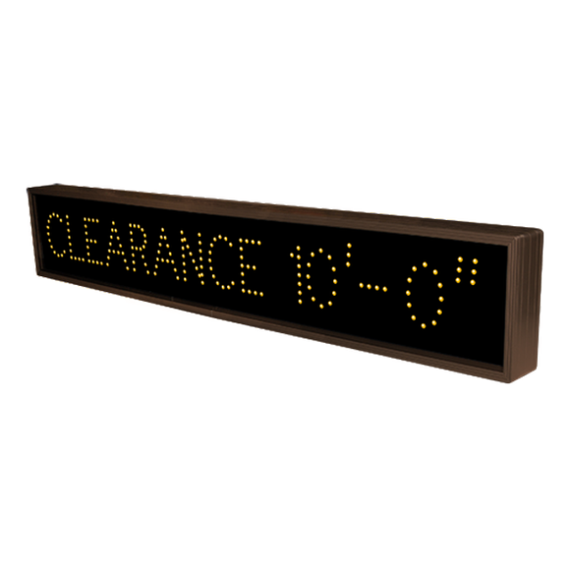 Signal-Tech 10921 TCL742A-C426/120-277VAC "CLEARANCE 10'- 0"" Outdoor Blank-out LED Direct-view Sign