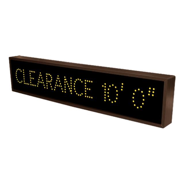 Signal-Tech 18281 TCL734A-B688/120-277VAC "CLEARANCE 10' 0"" Outdoor Blank-out LED Direct-view Sign