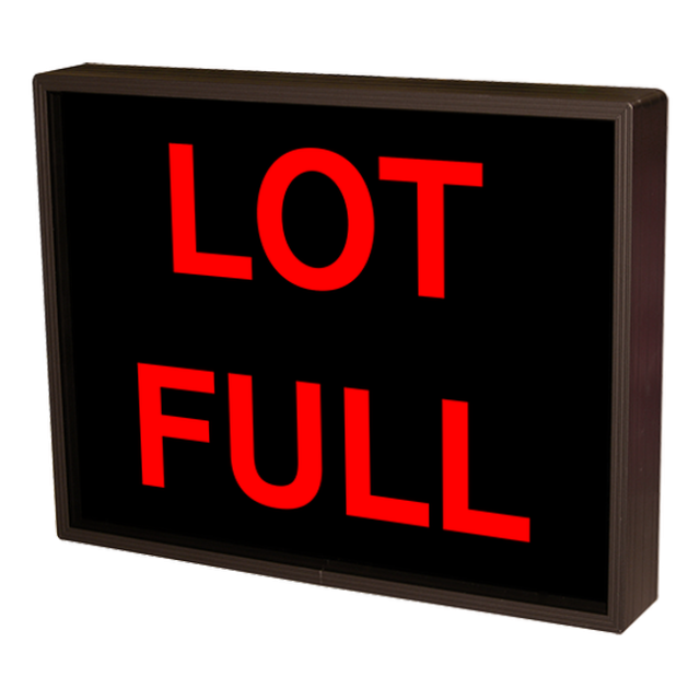 Signal-Tech 25936 PHX1418R-145/120-277VAC "LOT FULL" Outdoor Blank-out LED Backlit Sign
