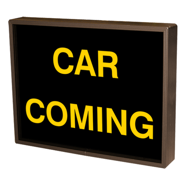 Signal-Tech 26029 PHX1418A-170/120-277VAC "CAR COMING" Outdoor Blank-out LED Backlit Sign
