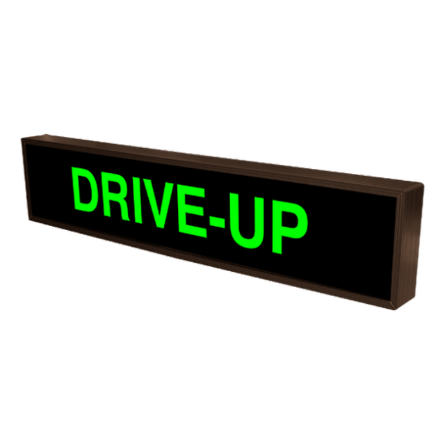 Signal-Tech 26961 PHX734G-B181/120-277VAC "DRIVE-UP" Outdoor Blank-out LED Backlit Sign