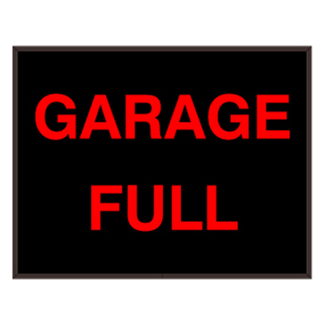 Signal-Tech 27232 PHX1418R-136/120-277VAC "GARAGE FULL" Outdoor Blank-out LED Backlit Sign