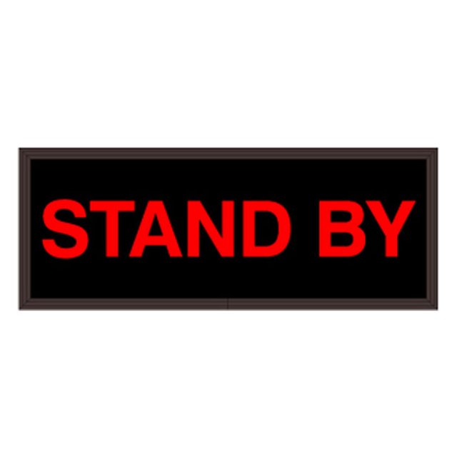 Signal-Tech 27495 PHX718R-G188/120-277VAC "STAND BY" Outdoor Blank-out LED Backlit Sign