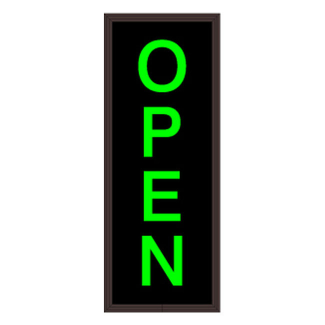 Signal-Tech 27647 PHX187G-180/120-277VAC "O P E N" Outdoor Blank-out LED Backlit Sign