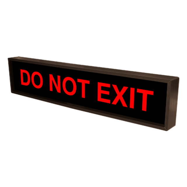 Signal-Tech 28505 PHX734R-E483/120-277VAC "DO NOT EXIT" Outdoor Blank-out LED Backlit Sign