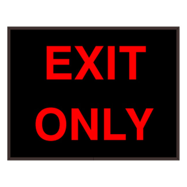 Signal-Tech 28681 PHX1418R-800/120-277VAC "EXIT ONLY" Outdoor Blank-out LED Backlit Sign