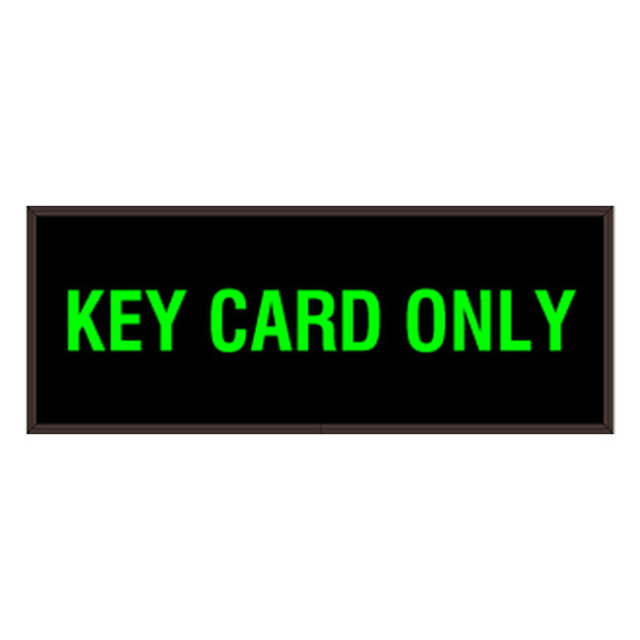 Signal-Tech 29350 PHX718G-H423/120-277VAC "KEY CARD ONLY" Outdoor Blank-out LED Backlit Sign