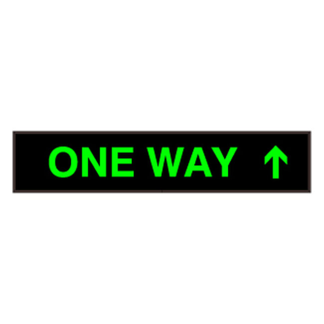 Signal-Tech 29354 PHX734G-H427/120-277VAC "ONE WAY w/ Up Arrow" Outdoor Blank-out LED Backlit Sign