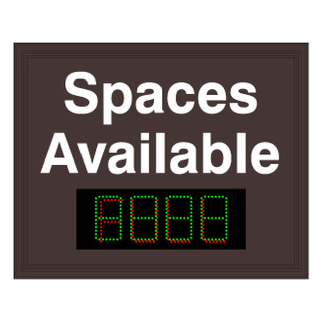 Signal-Tech 29667 SA2430GR-01/120-277VAC "Single Level Spaces Available" Space Available Sign
