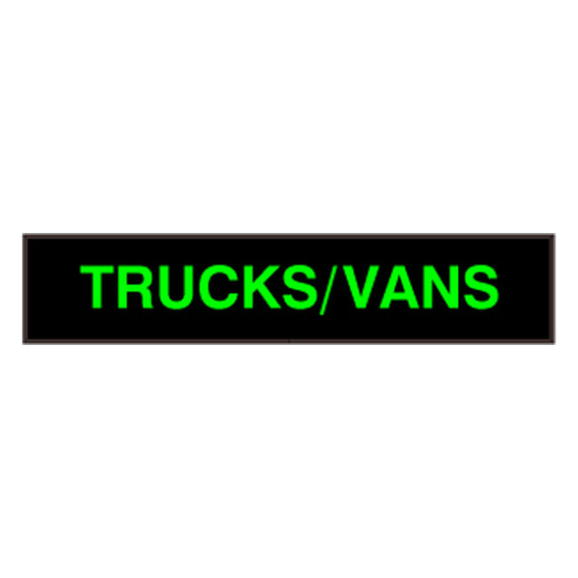 Signal-Tech 29930 PHX734G-F229/120-277VAC "TRUCKS/VANS" Outdoor Blank-out LED Backlit Sign