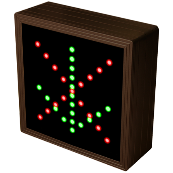 Signal-Tech 30134 TCL77RG-175/12-24VDC "X | Down Arrow" Outdoor Blank-out LED Direct-view Sign